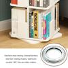 BKEKM Freestanding Bookcase Square Bookshelf Standing Bookcase 2-tier/3-tier/4-tier for Home Office Decor 360 Rotating Bookshelf view 4