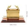 ABOOFAN Ark of, Religious Statue Gold Ark of Table Figurine Trinket Box Replica Statue Jewish Testimony Judaica Israel Table Decoration Golden 7inch view 2