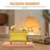 ABOOFAN Ark of, Religious Statue Gold Ark of Table Figurine Trinket Box Replica Statue Jewish Testimony Judaica Israel Table Decoration Golden 7inch view 3