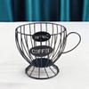 Coffee Capsule Storage Basket Coffee Cup Basket Coffee Bean Pod Organizer Family Cafe Hotel (Color : Golden) (Black ) view 1