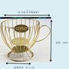 Coffee Capsule Storage Basket Coffee Cup Basket Coffee Bean Pod Organizer Family Cafe Hotel (Color : Golden) (Black ) view 2