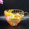 Coffee Capsules Storage Basket Creative Coffee Cups Coffee Bean Pod Organizer Family Cafe Hotel Accessories (Color : Gold) (Gold ) view 3