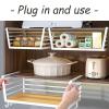 Dxcaicc Under Shelf Basket Kitchen Cabinet with Hooks,Kitchen Cabinet Organizer Storage,Hanging Basket Shelves,Large Capacity Undershelf Storage,Storage Rack for Kitchen,Bathroom,B view 2