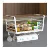 Dxcaicc Under Shelf Basket Kitchen Cabinet with Hooks,Kitchen Cabinet Organizer Storage,Hanging Basket Shelves,Large Capacity Undershelf Storage,Storage Rack for Kitchen,Bathroom,D view 1