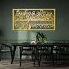 Last Supper Metal Wall Art,Last Supper Metal Wall Art by Leonardo Da Vinci Artwork,Jesus Last Supper Metal Wall Art,Last Supper Wall Decor,Jesus Line Wall Art,Gift for Christian (29"x 14"| 76x38cm, Gold) view 1
