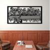 Last Supper Metal Wall Art,Last Supper Metal Wall Art by Leonardo Da Vinci Artwork,Jesus Last Supper Metal Wall Art,Last Supper Wall Decor,Jesus Line Wall Art,Gift for Christian (29"x 14"| 76x38cm, Gold) view 3