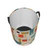 Mid Century Modern Laundry Hamper,Portable Clothes Hampers,Storage Basket Toys Storage Organizer For Home Dorm view 3