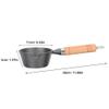 ABOOFAN 2pcs Mini Pot Set Cast Iron Sauce Pan Milk Warmer Pot Wood Handle Versatile Cooking Tool view 3