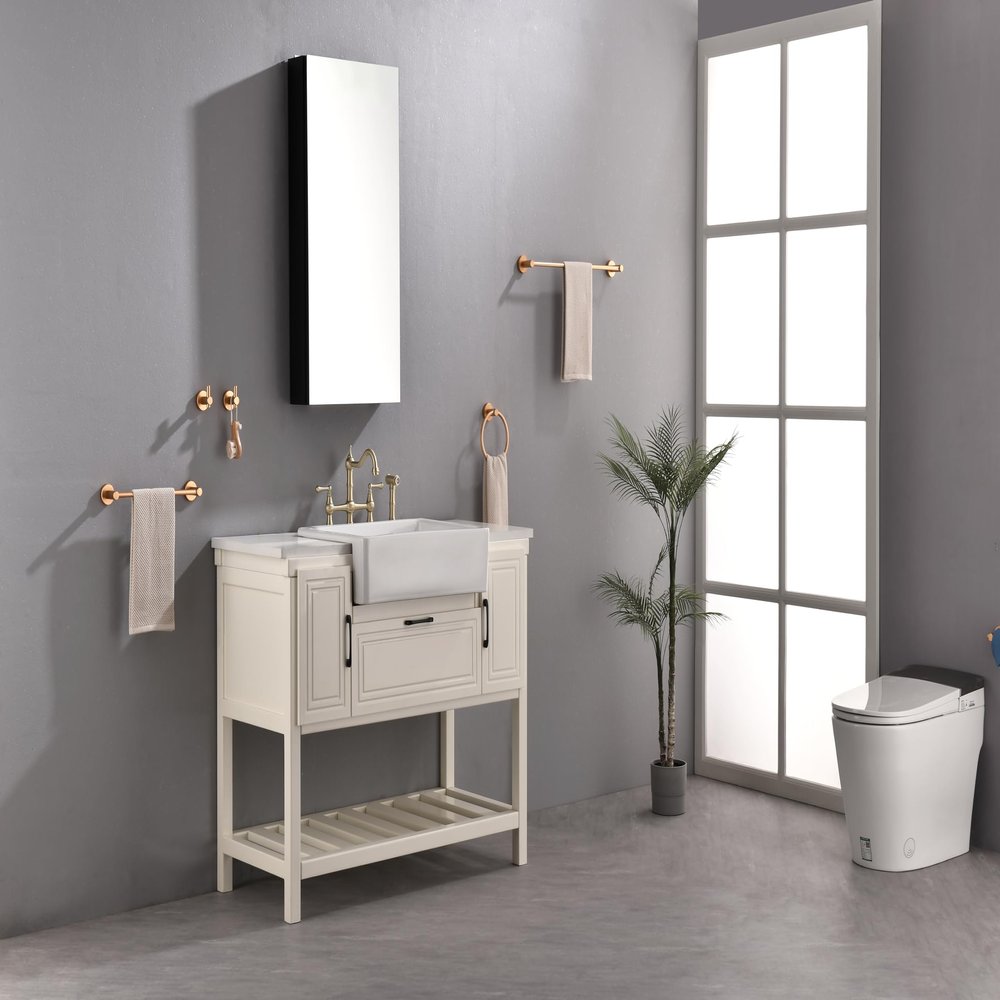 Aluminum, Bathroom Medicine Cabinet with Mirror, Recessed or Surface Mount Bathroom Wall Cabinet