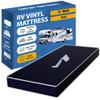 Greaton, 4-Inch Medium Firm Water-Resistance Foam Vinyl Mattress, Easy to Clean, Comfortable & Noise Free, Full, Blue view 1