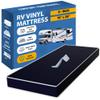 Greaton, 8-Inch Medium Firm Water-Resistance Foam Vinyl Mattress, Easy to Clean, Comfortable & Noise Free, Queen, Blue view 1