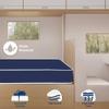 Greaton, 8-Inch Medium Firm Water-Resistance Foam Vinyl Mattress, Easy to Clean, Comfortable & Noise Free, Queen, Blue view 3