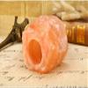RUTAVM Candle Holder for Table Rock Salt Candle Stick Orange Mineral Tea Light Candle Stick Lantern Decorations Tea Light Candlestick view 3