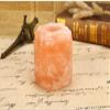 RUTAVM Candle Holder for Table Rock Salt Candle Stick Orange Mineral Tea Light Candle Stick Lantern Decorations Tea Light Candlestick view 4