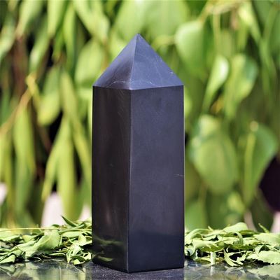 KatLin Black Tourmaline Crystals Power Stone Towers heal Reiki Ornaments (Size : 500-550g)