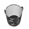 Dinosaur Skeleton Bones Laundry Hamper with Durable Handle Waterproof Foldable Laundry Basket Circular Storage Bin Dirty Clothes Bag for Bathroom Bedroom College Dorm view 3