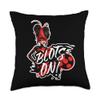 Miraculous Ladybug Shadybug and Claw Noir Blots On Throw Pillow view 1