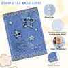 A5 Binder Photo Album with 25Pcs Inner Pages, Photocard Album with 4 Kind of Different Inner Page 6 Ring Photocard Binder Card Protectors Pages 17.8 * 3.6 * 23.5cm (Cow Star) view 2
