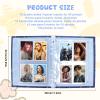 A5 Binder Photo Album with 25Pcs Inner Pages, Photocard Album with 4 Kind of Different Inner Page 6 Ring Photocard Binder Card Protectors Pages 17.8 * 3.6 * 23.5cm (Cow Star) view 3