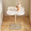 Metal End Table, Coffee Table, Side Table for Small Spaces, Indoor Accent Table for Small Spaces Living Room Bedroom Patio (Color : White Paint Board) view 1