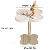 Metal End Table, Coffee Table, Side Table for Small Spaces, Indoor Accent Table for Small Spaces Living Room Bedroom Patio (Color : White Paint Board) view 2