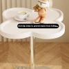 Metal End Table, Coffee Table, Side Table for Small Spaces, Indoor Accent Table for Small Spaces Living Room Bedroom Patio (Color : White Paint Board) view 3