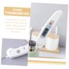 Alipis Folding Digital Meat Thermometer Display Accurate Food Probe for Cooking Grilling Baking and BBQ Tool for Meat Oil Water and Measurement view 2