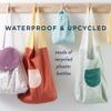 Esembly Carryall Bag - Large, Waterproof, Reusable and Foldable Tote | Perfect for Shopping, Groceries, Beach Days and Travels - Clay view 3