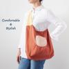 Esembly Carryall Bag - Large, Waterproof, Reusable and Foldable Tote | Perfect for Shopping, Groceries, Beach Days and Travels - Clay view 4