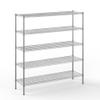 Regal Altair 18" Deep x 60" Wide x 64" Height Wire Shelving Kit | 5-Tier | NSF Commercial Storage Rack Unit view 1