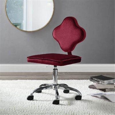 Gaming chair , Ergonomic Office Chair Modern Computer Desk Accent Chair,Velvet Leather Fabric Executive Chair Armchair Sofa Dining Room Chairs for Home Office ( Color : Red Velvet Office Chair )