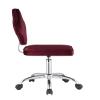 Gaming chair , Ergonomic Office Chair Modern Computer Desk Accent Chair,Velvet Leather Fabric Executive Chair Armchair Sofa Dining Room Chairs for Home Office ( Color : Red Velvet Office Chair ) view 2