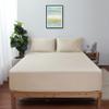 California King Size Fitted Sheet Only Beige, 100% Egyptian Cotton 600 Thread Count, 16" Deep Pocket Premium Cotton Mattress Sheet (1 Bottom Sheet Only) view 1