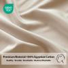 California King Size Fitted Sheet Only Beige, 100% Egyptian Cotton 600 Thread Count, 16" Deep Pocket Premium Cotton Mattress Sheet (1 Bottom Sheet Only) view 4