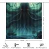 Dead Cthulhu Waits Dreaming 4 Pcs Bathroom Shower Curtain Set,Bathroom Sets with Rugs (Bath Mat,U Shape and Toilet Lid Cover Mat), Bathroom Decor Set view 2