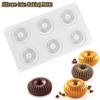 BE-TOOL 1 Pack Silicone Donut Mold for 6 Doughnuts Bagels Baking Pan Non-Stick, Dishwasher Safe, Heat Resistant and Microwave Refrigerators view 3