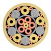 HALLMERS 90mm x 8mm (5/16") Diameter Brass Stainless Steel Mosaic Pin for Knife Handles - Knife Making Supplies Decorative Tube Round Craft Handmade Custom EDC Rivets Fastener Decorating Studs (B6) view 1