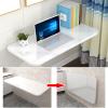 Drop-Leaf Table Wall Mounted Folding Desk, Folding Dining Table Wood Laundry Folding Table Floating Desk Fold Down Desk, Folding Hanging Table Computer Desk Wall Mount Desk For Home, Office, Bar ( Col view 4