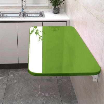 Drop-Leaf Table Wall Mounted Folding Desk, Folding Dining Table Wood Laundry Folding Table Floating Desk Fold Down Desk, Folding Hanging Table Computer Desk Wall Mount Desk For Home, Office, Bar ( Col