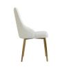 2 Piece Chairs for Dinning Room Modern PU Padded Dining Chairs Farmhouse Kitchen Chairs Mid-Century Modern Comfy Side Chairs with Ergonomic Design, Set of 2, (Beige) view 4