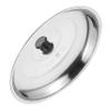 FELTECHELECTR Stainless Steel Pot Cover with Knob Multi-function Household Lid for Woks Pans More Round Design for Various Cooking Needs Comfortable Grip Lightweight Kitchen Accessory view 1