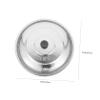 FELTECHELECTR Stainless Steel Pot Cover with Knob Multi-function Household Lid for Woks Pans More Round Design for Various Cooking Needs Comfortable Grip Lightweight Kitchen Accessory view 2