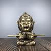 ZHONNA Statue of The Monkey King The Interior of The Room of The Chinese Mythological Journey to The West Character is Decorated with The Bronze Monkey King, 13*14*22.5cm3.2kg view 1
