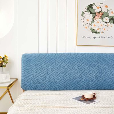 Bed Headboard Slipcover Universal Headboard Cover Double King Size Dustproof All-inclusive 180/150/200CM Elastic Velvet Modern Stretch Dustproof Bed Head Cover Slipcover Protector For Bedroom Decor (