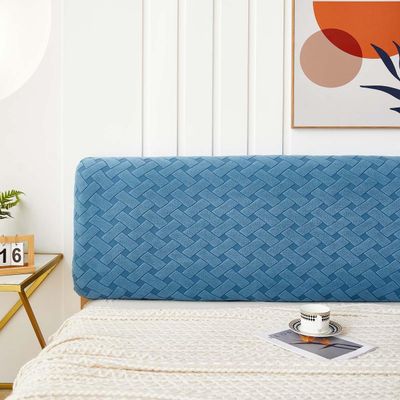 Bed Headboard Slipcover Universal Headboard Cover Double King Size Dustproof All-inclusive 180/150/200CM Elastic Velvet Modern Stretch Dustproof Bed Head Cover Slipcover Protector For Bedroom Decor (