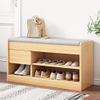 Entryway Bench, Shoe Bench for Living Room, Shoe Bench Rack with Seat Soft Cushion Home, Shoe Rack Bench at The Entrance, Shoe Bench Rack with Storage Living Room (Size : 80 * 34 * 52cm) view 2