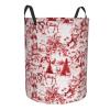 Animal Wilderness Bear Deer Stylish Circular Hamper - Waterproof Oxford Fabric Laundry Hamper, Suitable For Various Storage view 2
