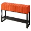 Entryway Bench, Shoe Bench for Living Room, Shoe Cabinet Bench Shoe Changing Stool Thickened Sponge Cushion 1 Layer Shoe Rack Bedroom Bed end Stool Wrought Iron Frame (Color : Orange) view 1