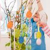 IMIKEYA 8Pcs Easter Rattan Eggs - Farmhouse Rustic Spring Easter Basket Fillers Woven Eggs Ornaments for Spring Party Home Decor Vase Filler Bowl Centerpieces view 2