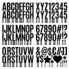 400 Pcs Black Letter Stickers- 24 Sheets Large Letter Stickers 2.5 InchWaterproof Self Adhesive Alphabet Stickers for Bulletin Board Letters Kit Mailbox Numbers Labels DIY Car The Letter Stickers view 1
